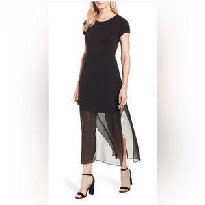 Vince Camuto Chifon Overlay Maxi Dress